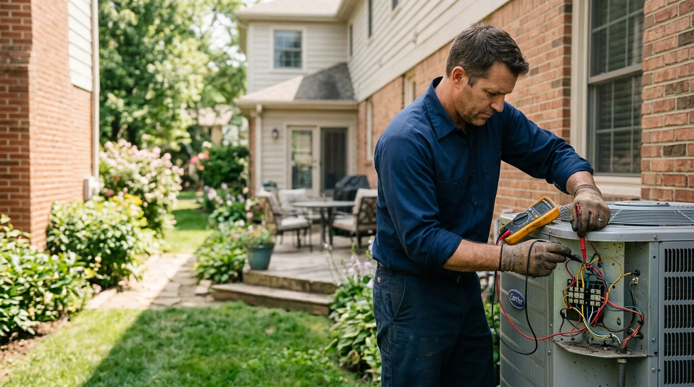 HVAC technician working near Ashton, MD